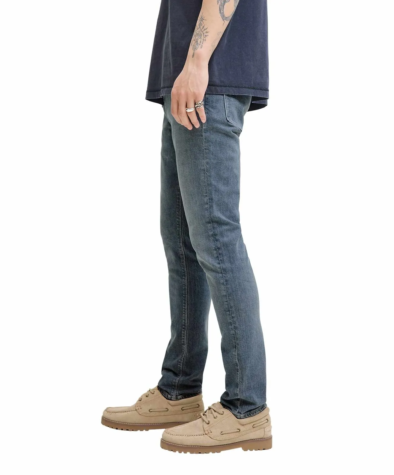 Herren Jeans Glenn Felix von Jack & Jones in Grey Denim