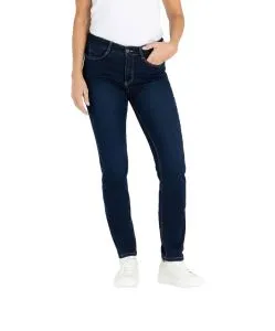 MAC Dream Jeans Straight in dunklem Dark Washed