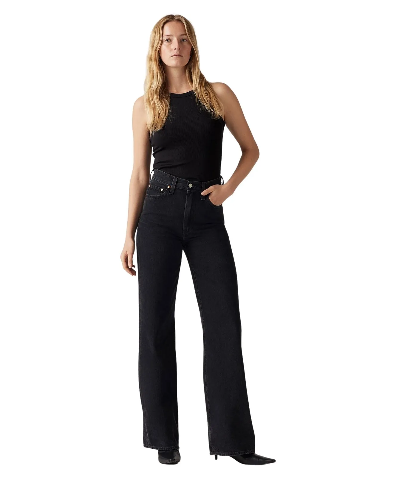 Damen Jeans Ribcage Wide Leg von Levis in Rosie Posie
