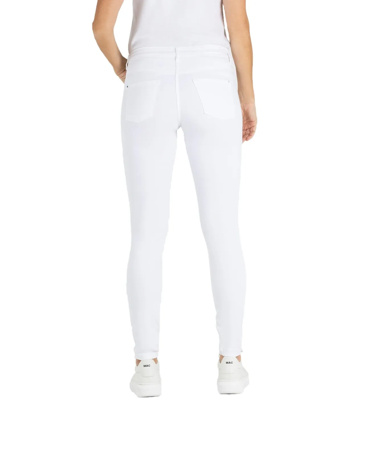 Damen Jeans Dream Skinny von MAC in White Denim