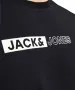 Herren Shirt Corp Logo Tee von Jack & Jones in Black PLAY 5