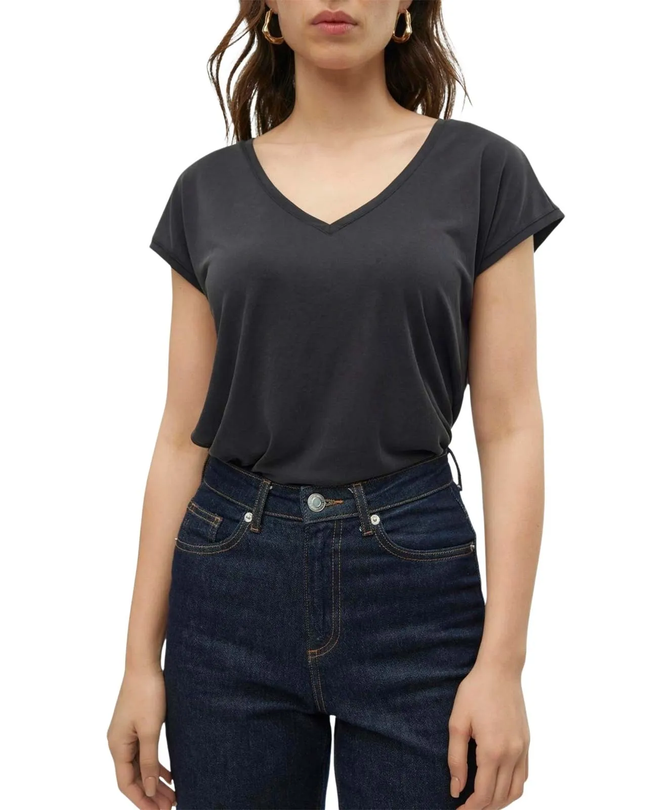 Damen Shirt Filli V-Neck von Vero Moda in Black