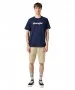 Herren Shirt Frame Logo Tee von Wrangler in Navy