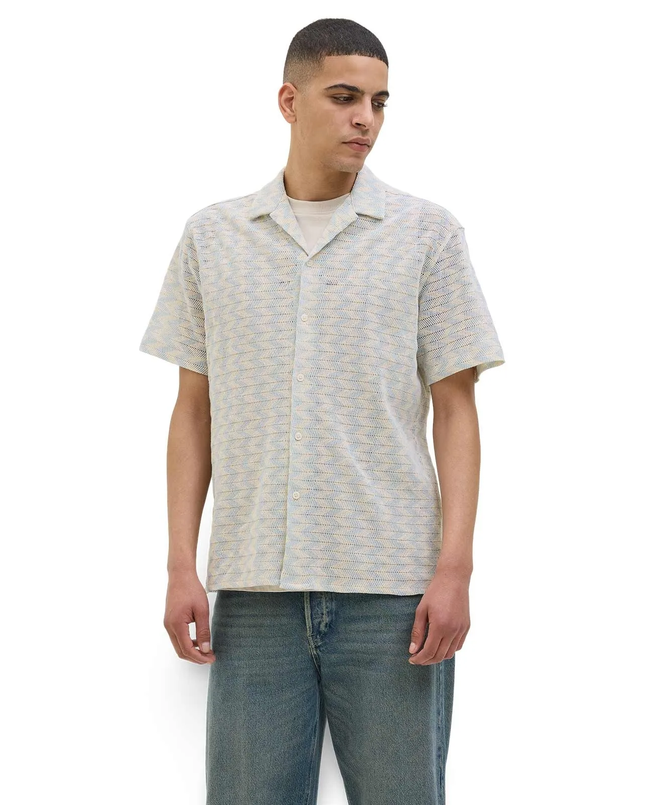 Herren Hemd Summer Luke von Jack & Jones in Skyway