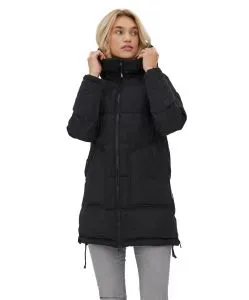 Vero Moda Kaputzenjacke Oslo in Schwarzer Langform