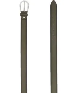 Bernd Götz Gürtel aus Veloursleder in Olive