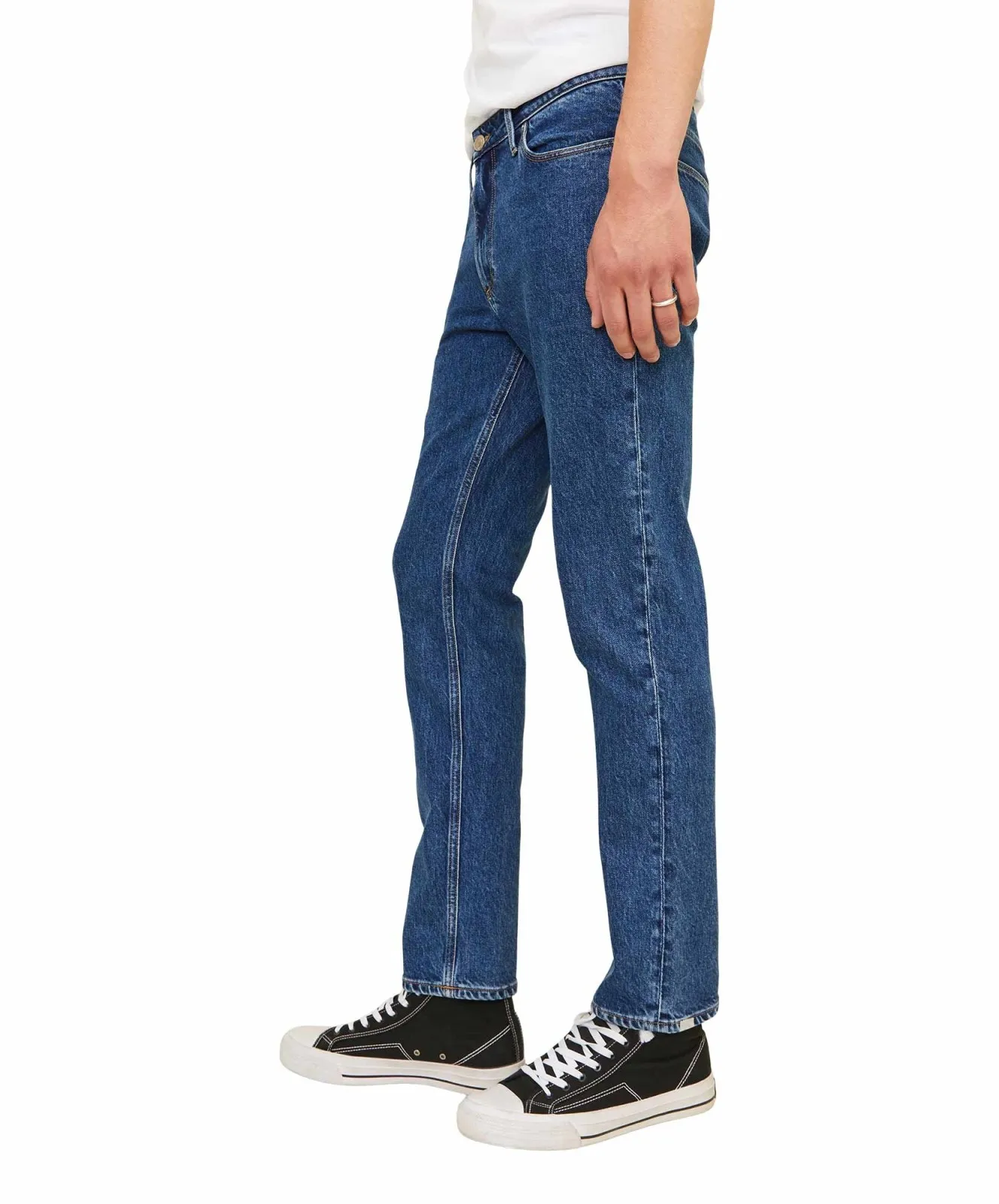 Herren Jeans Clark Evan von Jack & Jones in Blue Denim