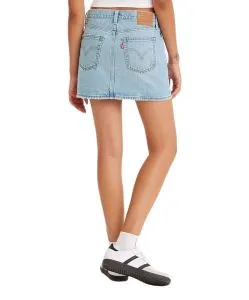 Levis Jeansrock Icon mit Destroyed Saum in Stonewash