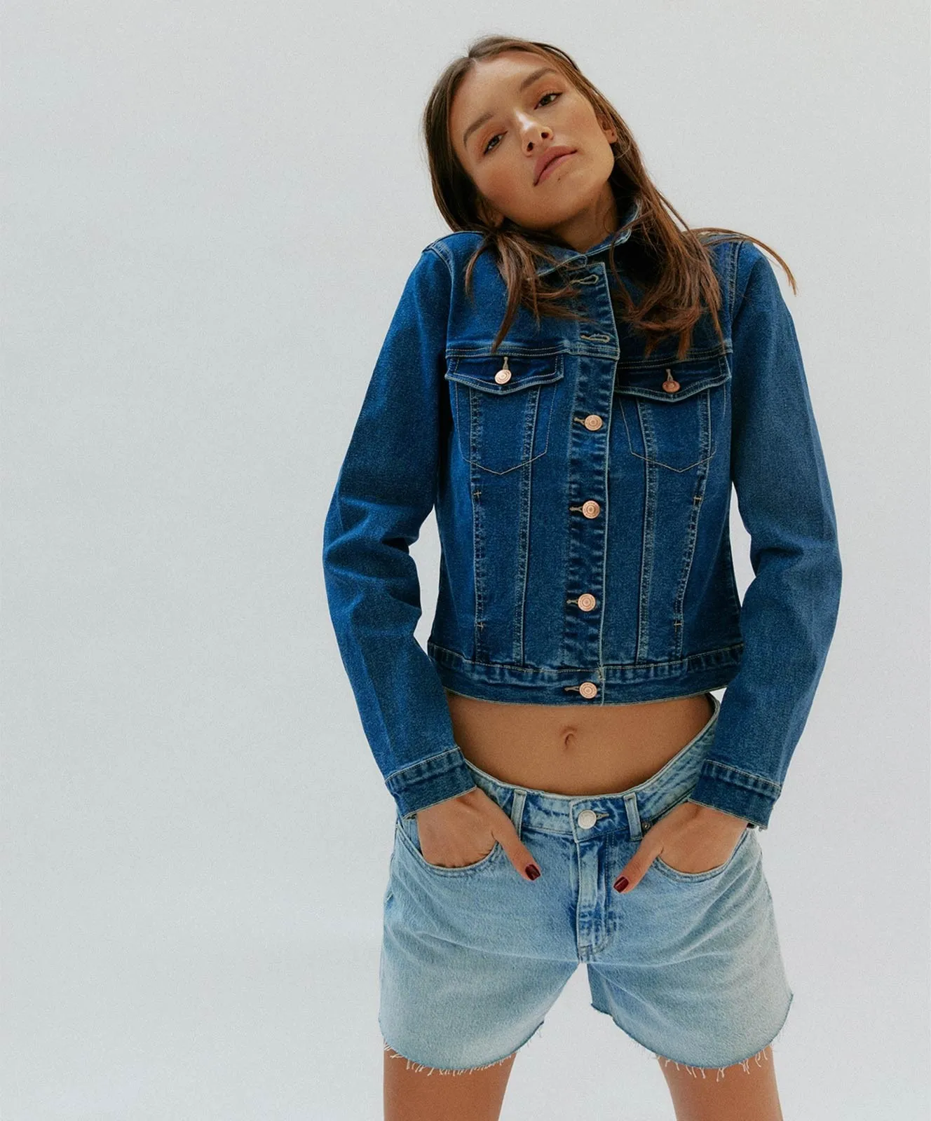 Damen Jacke Luna Slim von Vero Moda in Medium Blue