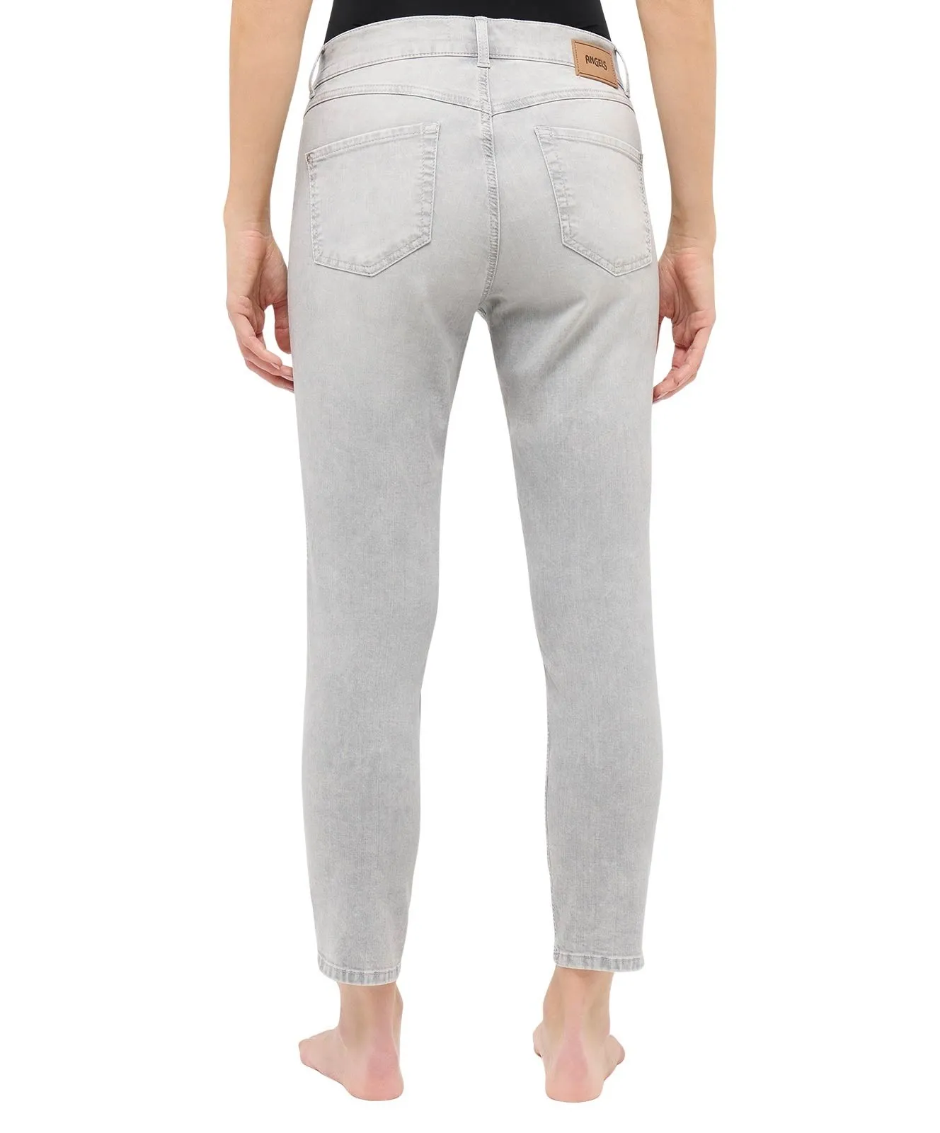Damen Jeans Ornella Seam von Angels in Light Grey Random Used