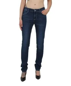 Pioneer Jeans Straight Sally im dunkelblauen Used-Look