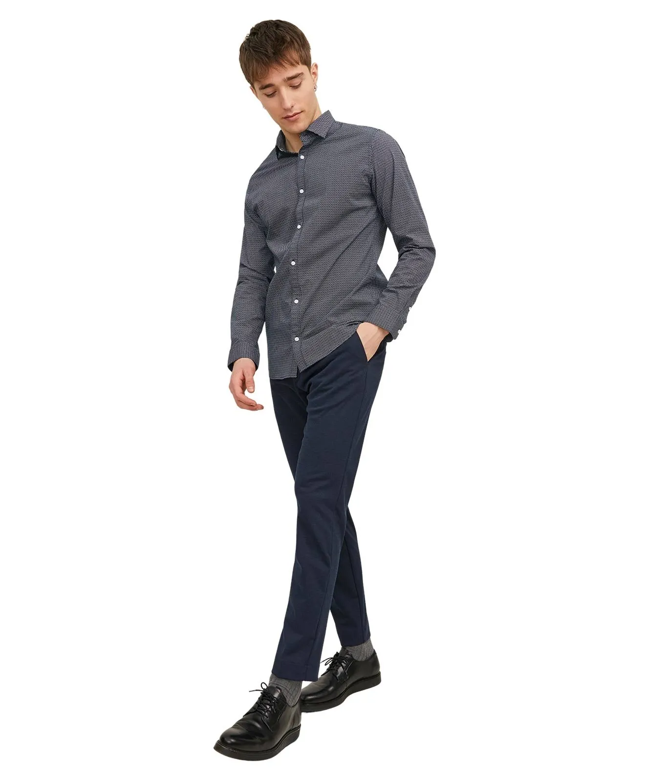 Herren Hose Marco Dave von Jack & Jones in Navy Blazer