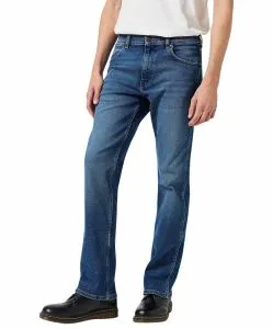 Wrangler Bootcut Jeans Horizon in Mittelblau