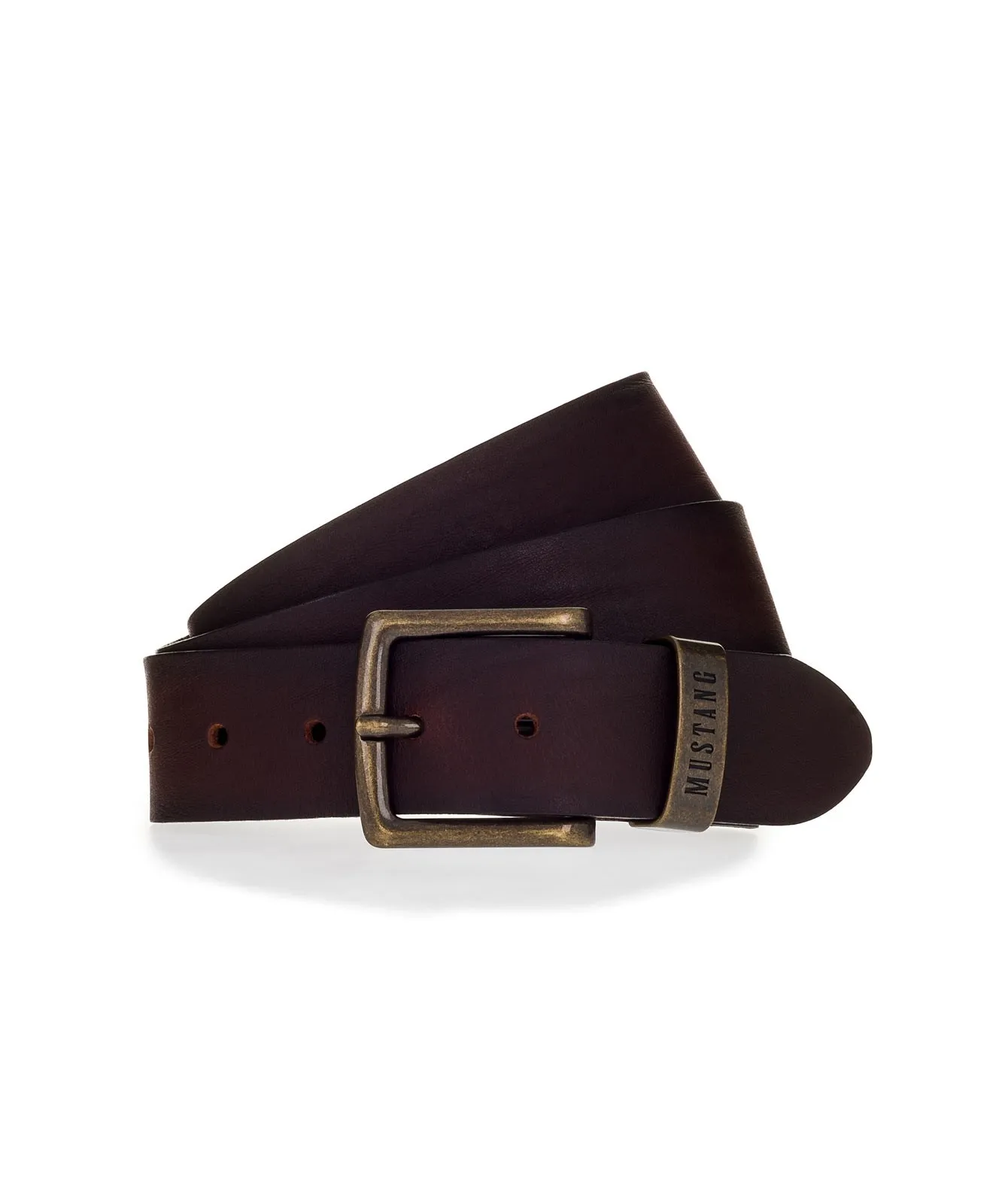 Herren Gürtel 40 mm Gürtel MG2085L22 von Mustang in Dark Brown