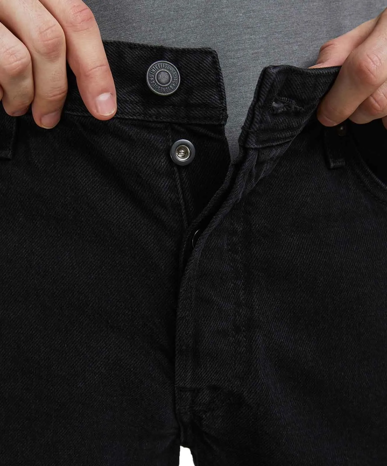 Herren Jeans Chris von Jack & Jones in Black Denim