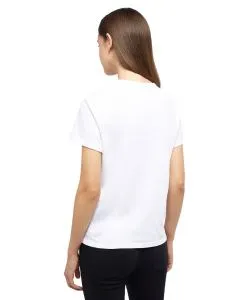 Mustang T-Shirt aus Baumwolle Ada in Weiß