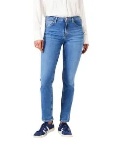 Garcia Celia 248 Jeans Straight Fit in Mittelblau