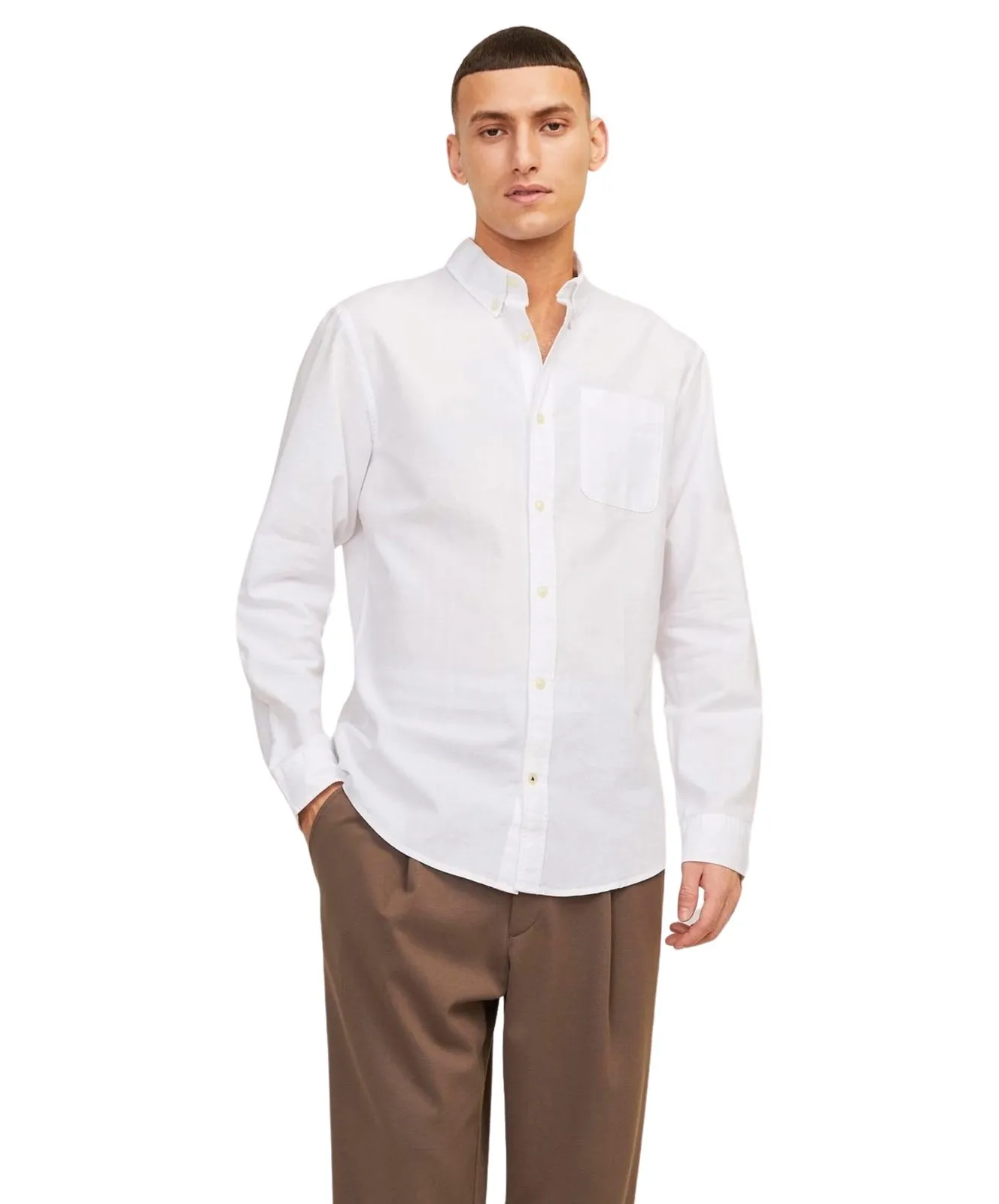 Herren Hemd Oxford von Jack & Jones in White