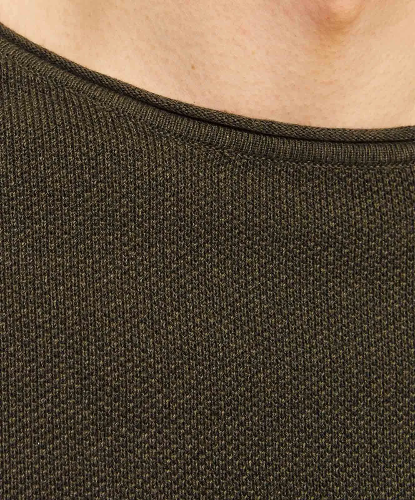 Herren Pullover Hill Knit Crew Neck von Jack & Jones in Olive Night Melange