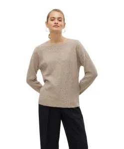 Vero Moda Strickpullover Doffy in melierter Sepia Optik