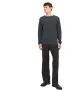Herren Pullover Hill Knit Crew Neck von Jack & Jones in Dark Grey Melange