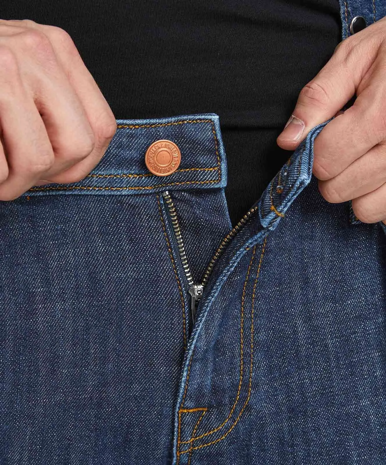 Herren Jeans Tim Original von Jack & Jones in Blue Denim