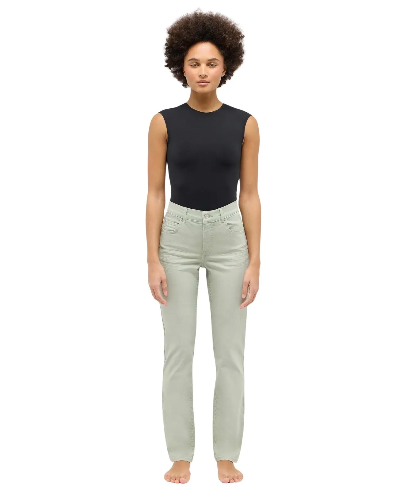Damen Jeans Cici von Angels in Jade Green Used