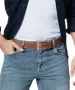 Herren Gürtel 402046 4cm Pull-Up Lederg. Naht von Bernd Götz in Cognac