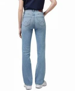 Wrangler Bootcut Jeans mit High Waist in Hellblau