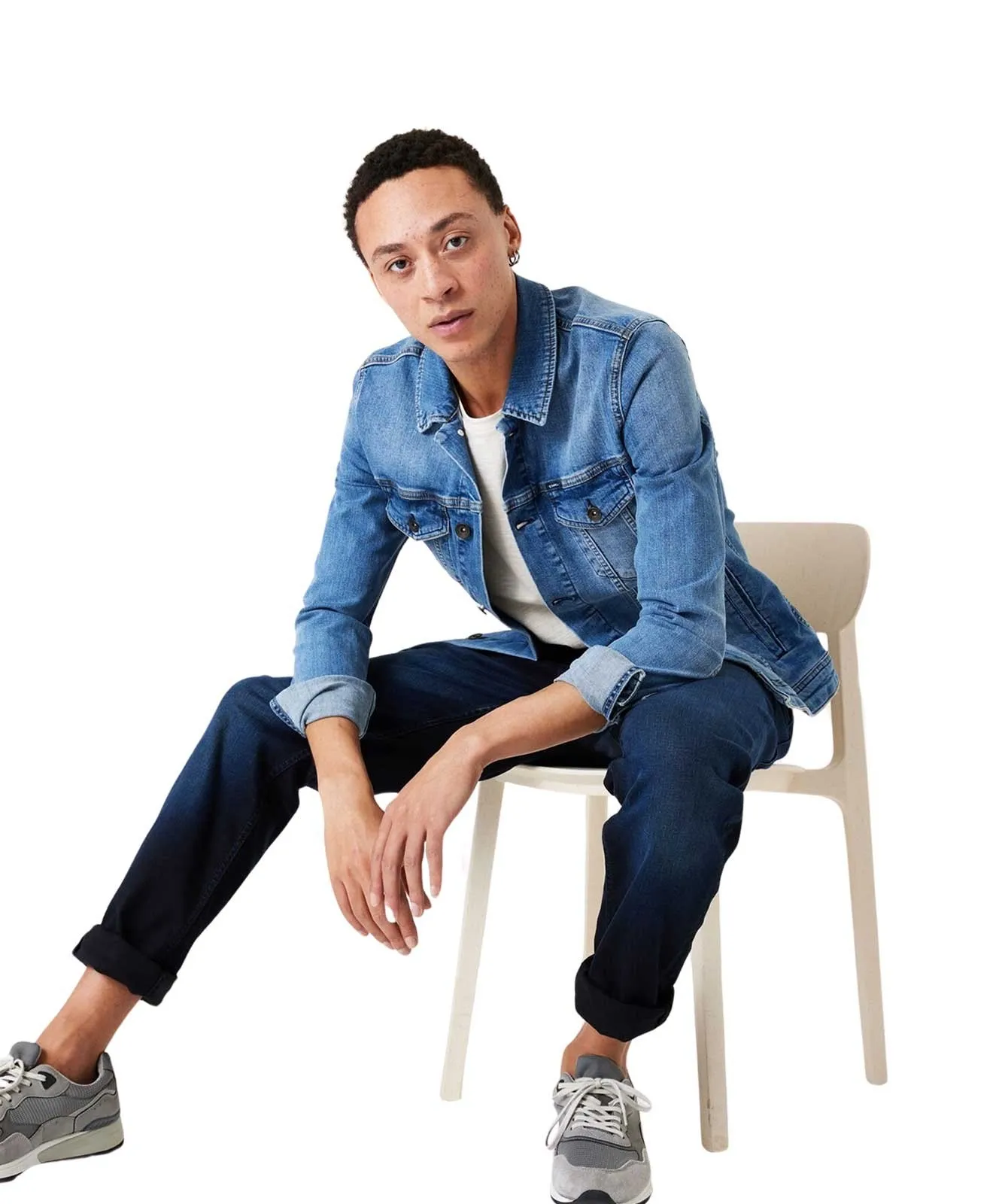 Herren Jeans Rocko Slim von Garcia in Dark Used