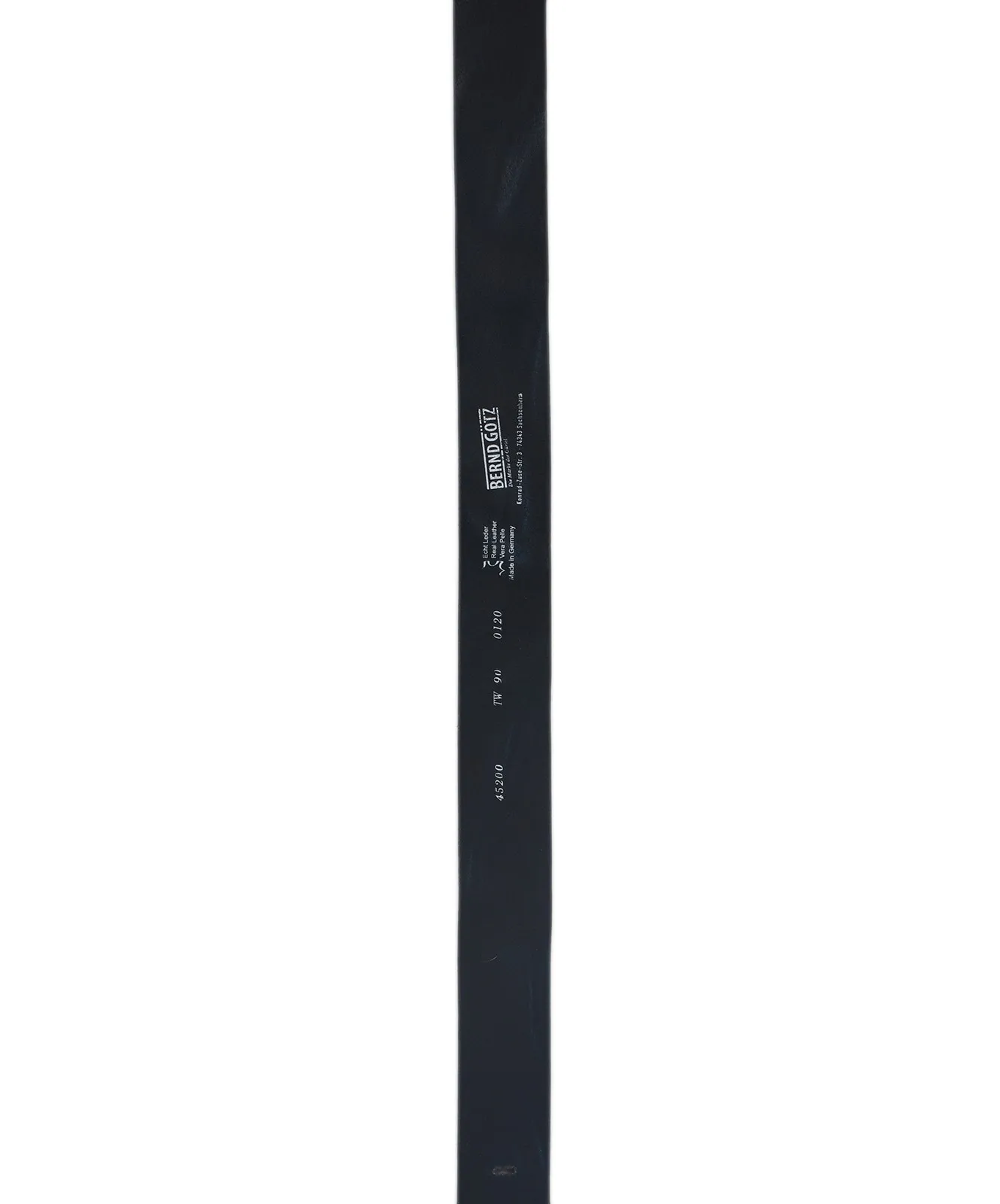 Herren Gürtel 4,5cm Walklederg.geprägt von Bernd Götz in Dunkelblau