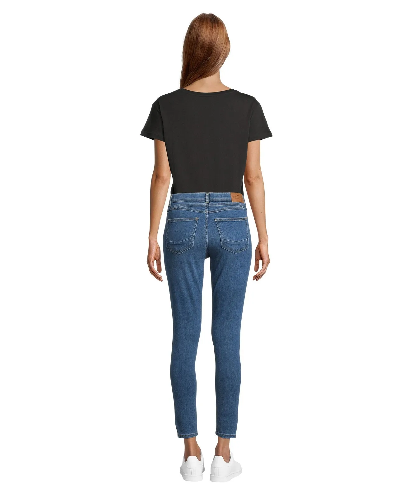 Damen Jeans Judy von Cross in Mid Blue Used
