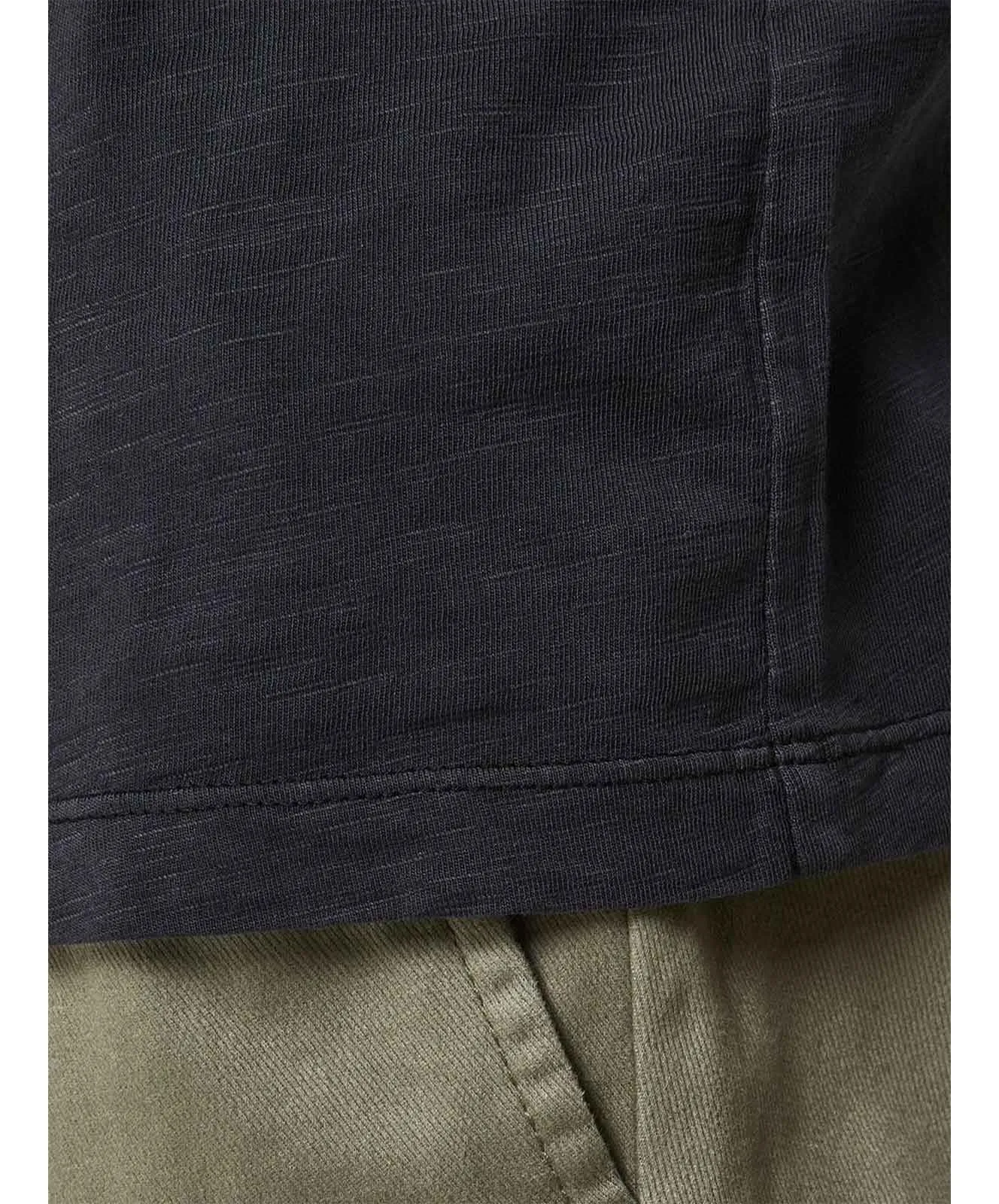 Herren Shirt Split Neck Tee von Jack & Jones in Black