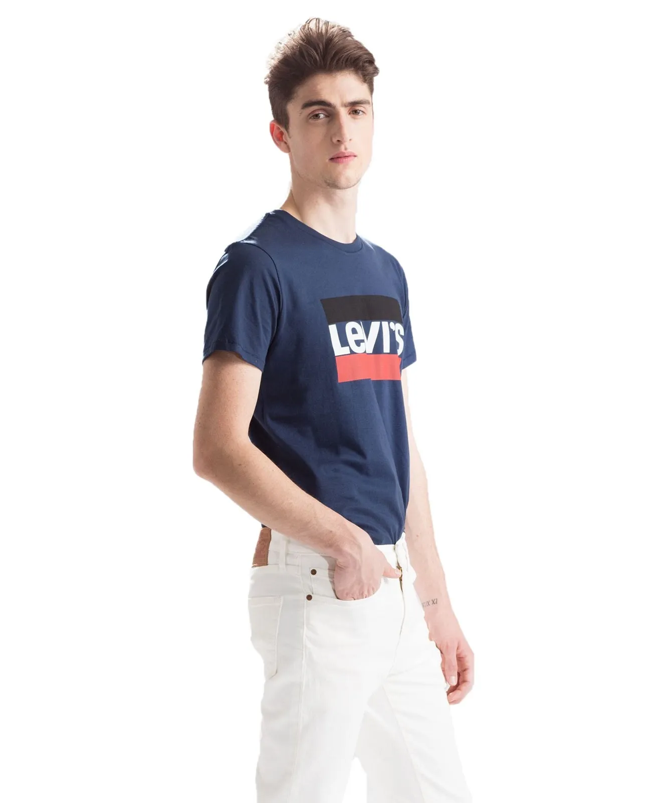 Herren Shirt Sportswear Logo Tee von Levis in Blue Dress Blues