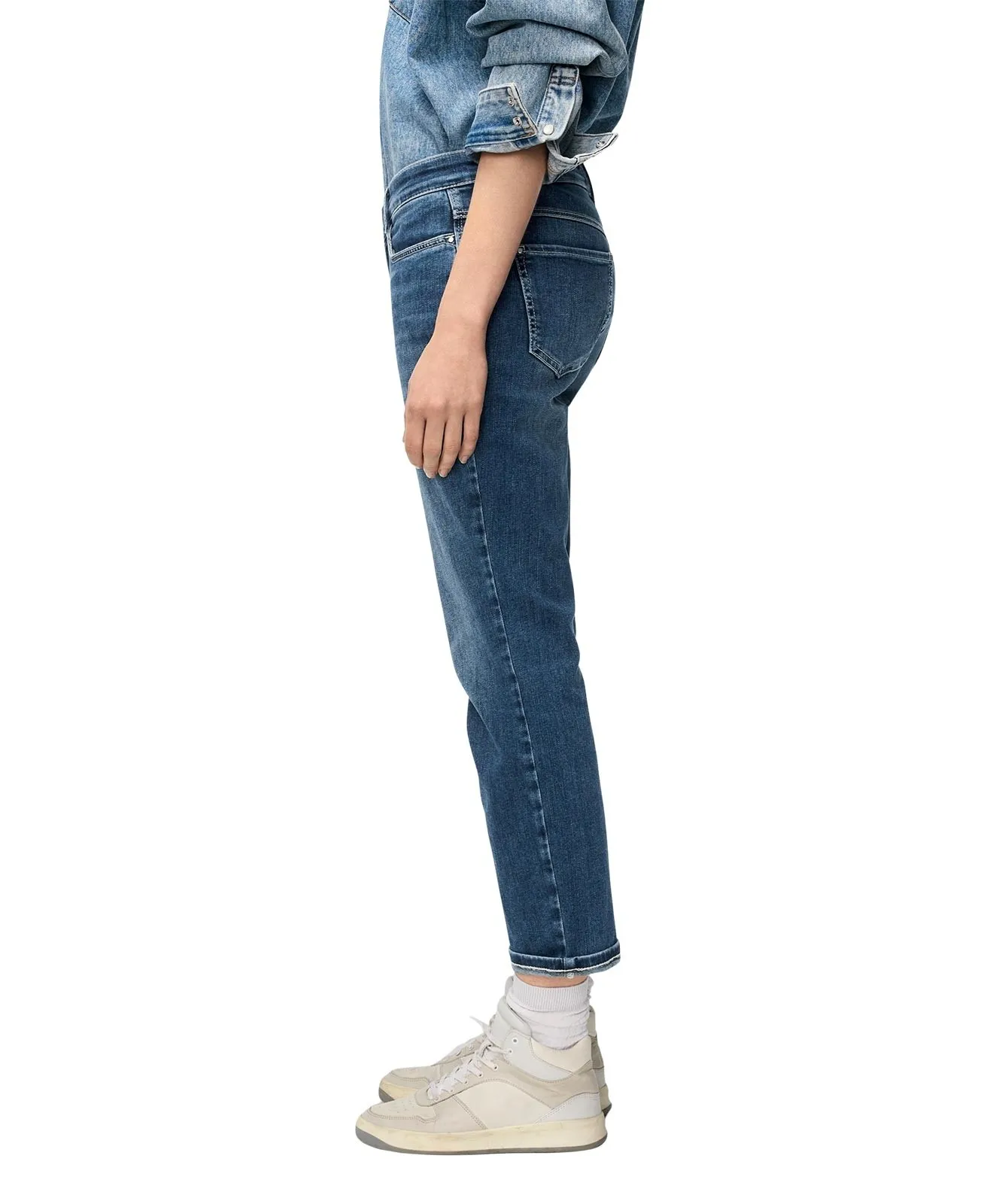 Damen Jeans DREAM cropped von MAC in Blue Moon Basic Wash