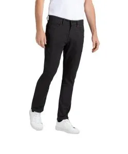 Mac Arne - elegante Hose mit Strukturmuster in Greystone