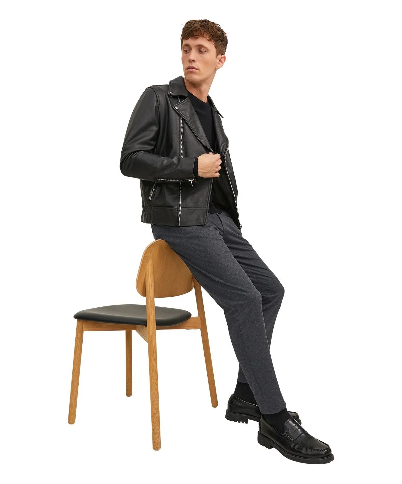 Herren Hose Marco Dave von Jack & Jones in Dark Grey