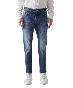 LTB Joshua Jeans Slim-fit in blauer Used Waschung