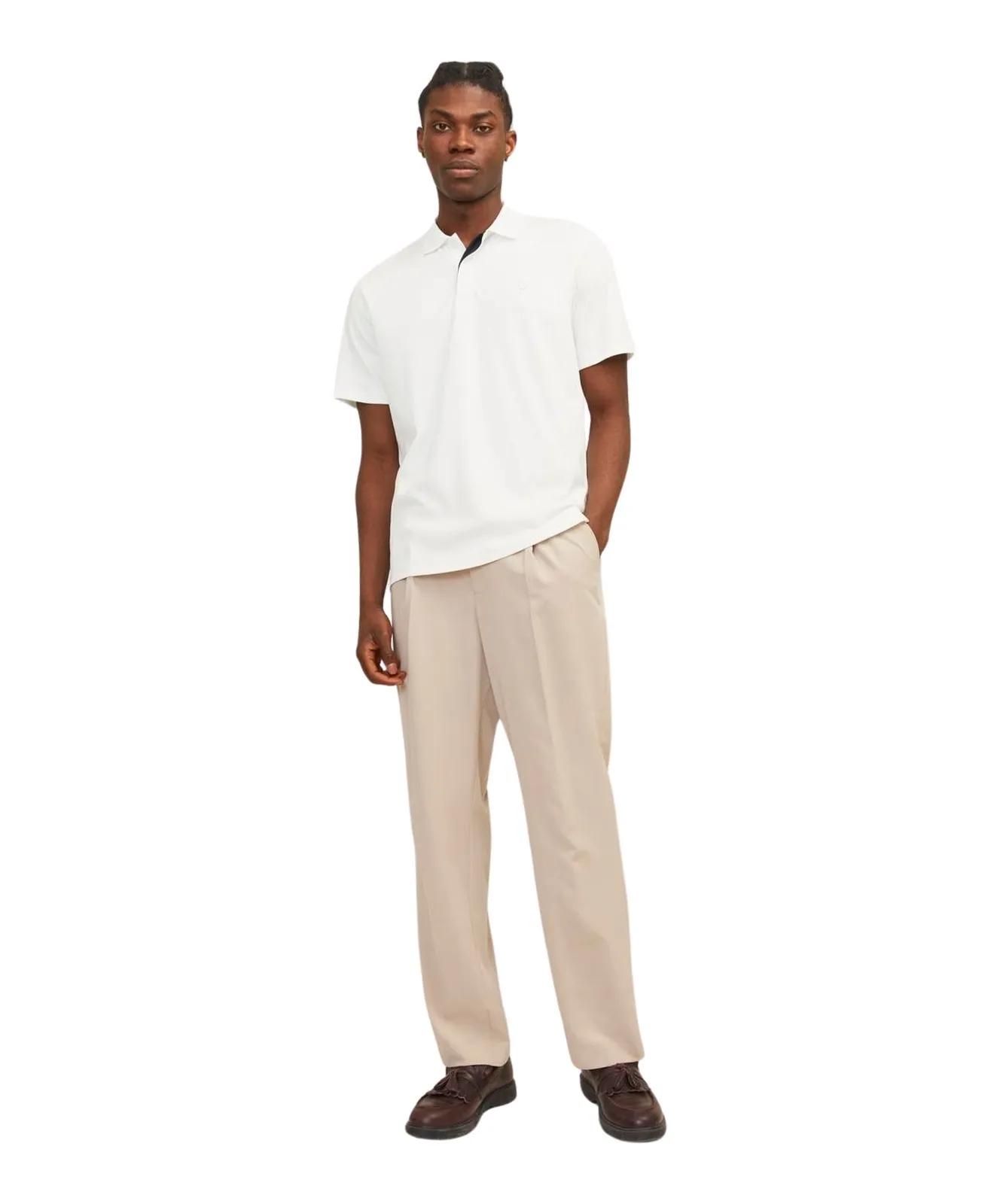 Herren Shirt Crodney Polo von Jack & Jones in Cloud Dancer