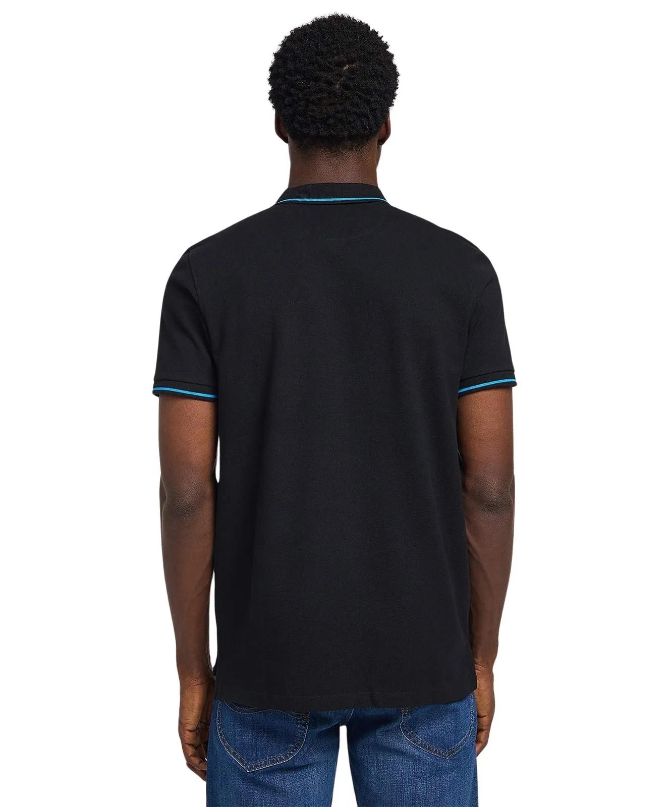 Herren Shirt Pique Polo von Lee in Black