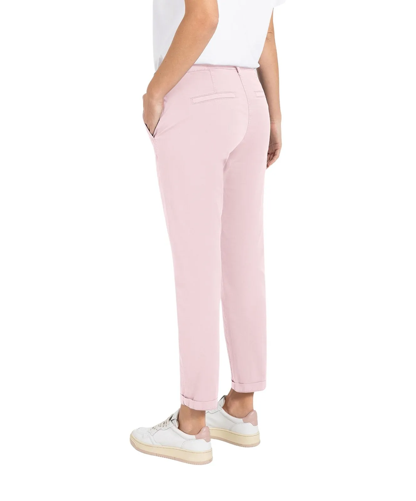 Damen Hose Chino Turn Up von MAC in Cotton Candy Pink