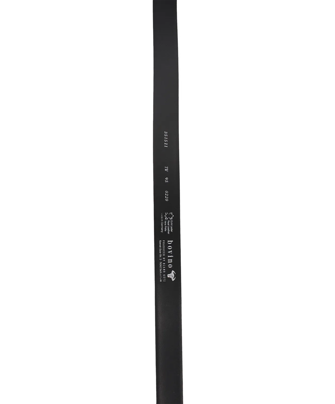 Herren Gürtel 3,5cm Walklederg.bomb. von Bernd Götz in Dunkelbraun