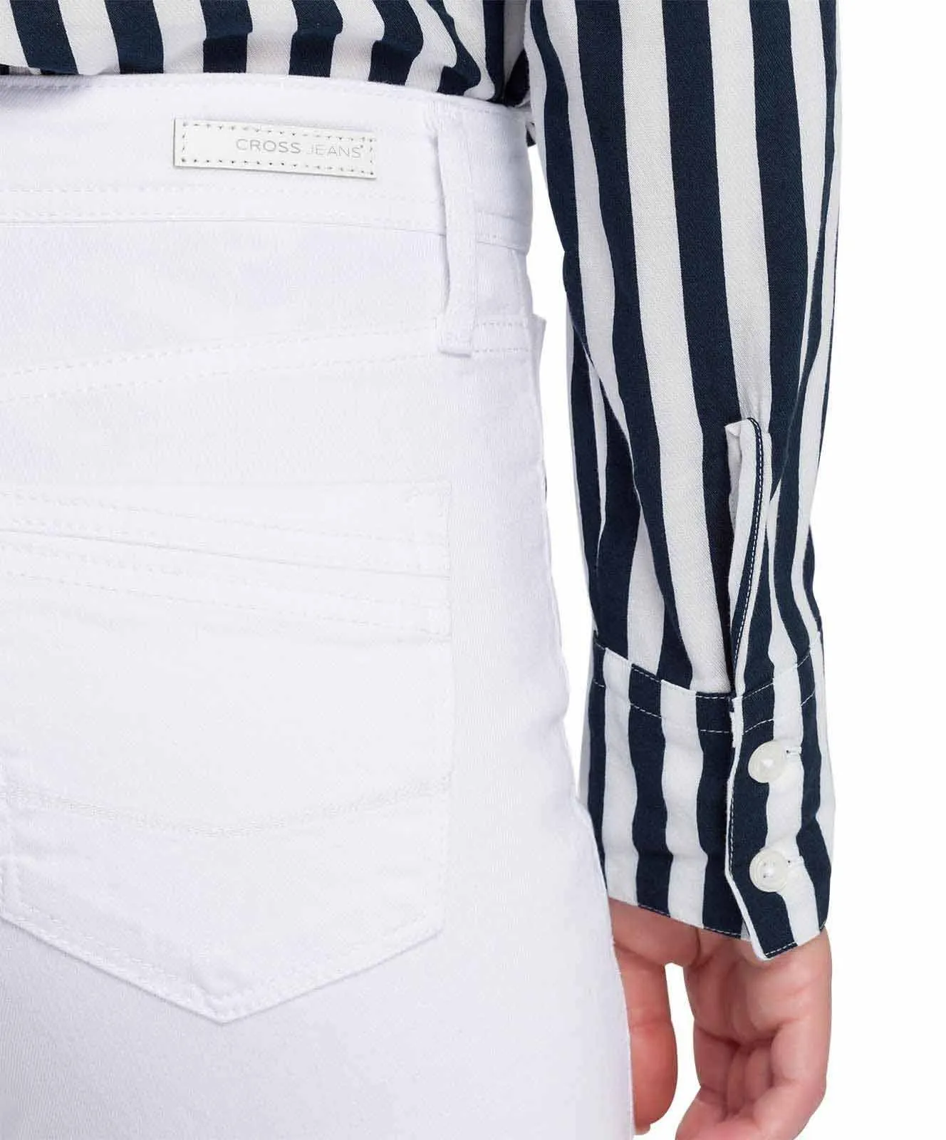 Damen Jeans Anya von Cross in White