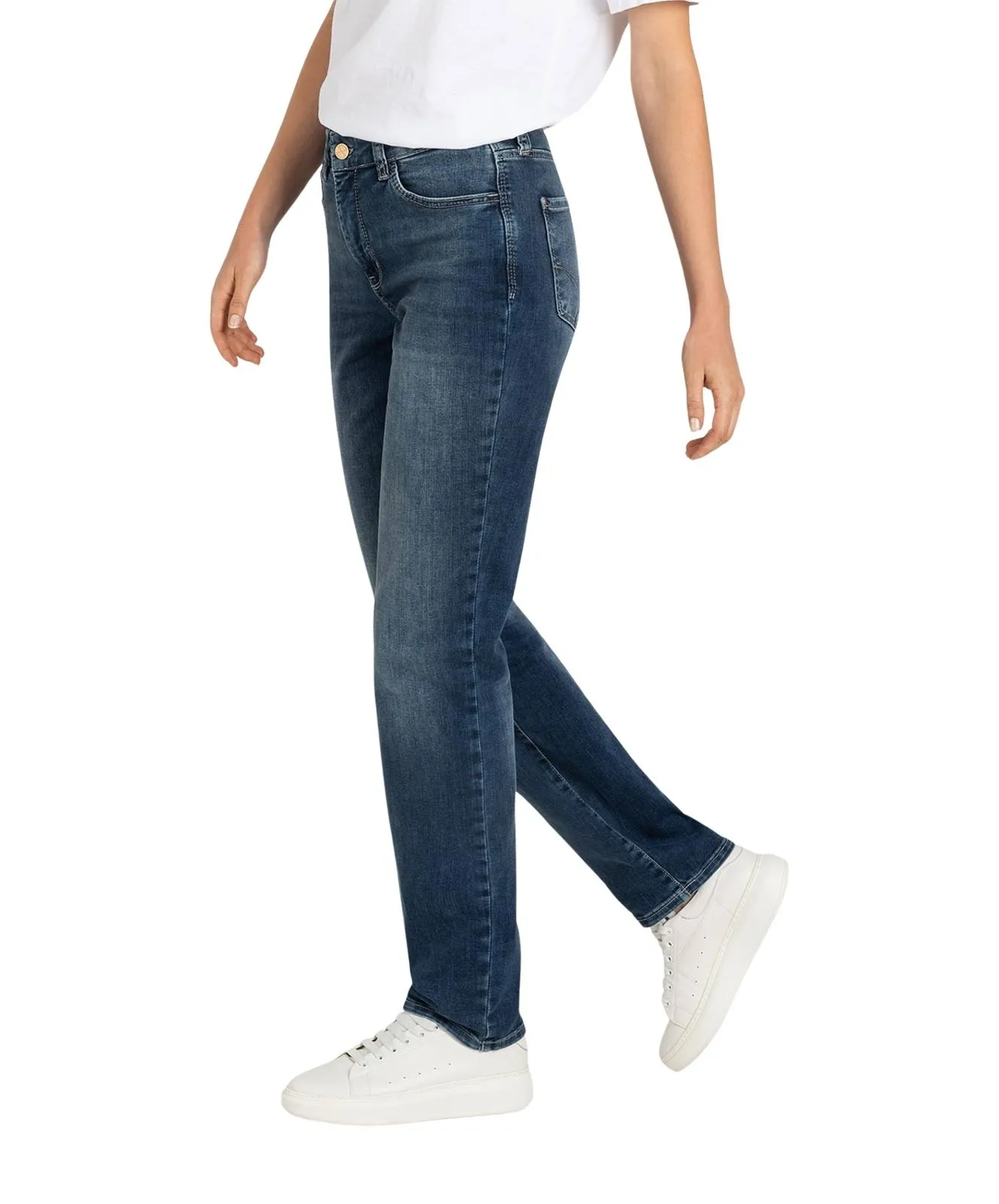 Damen Jeans Dream Authentic von MAC in Medium Blue Basic Wash