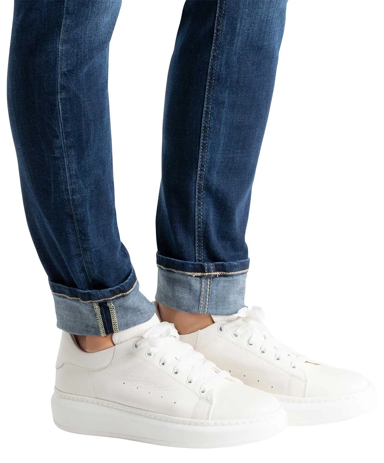 Damen Jeans Rich Slim von MAC in Dark Blue Net Wash