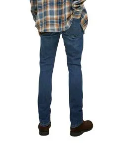 Jack & Jones Glenn Slim-fit Jeans in mittelblauer Waschung