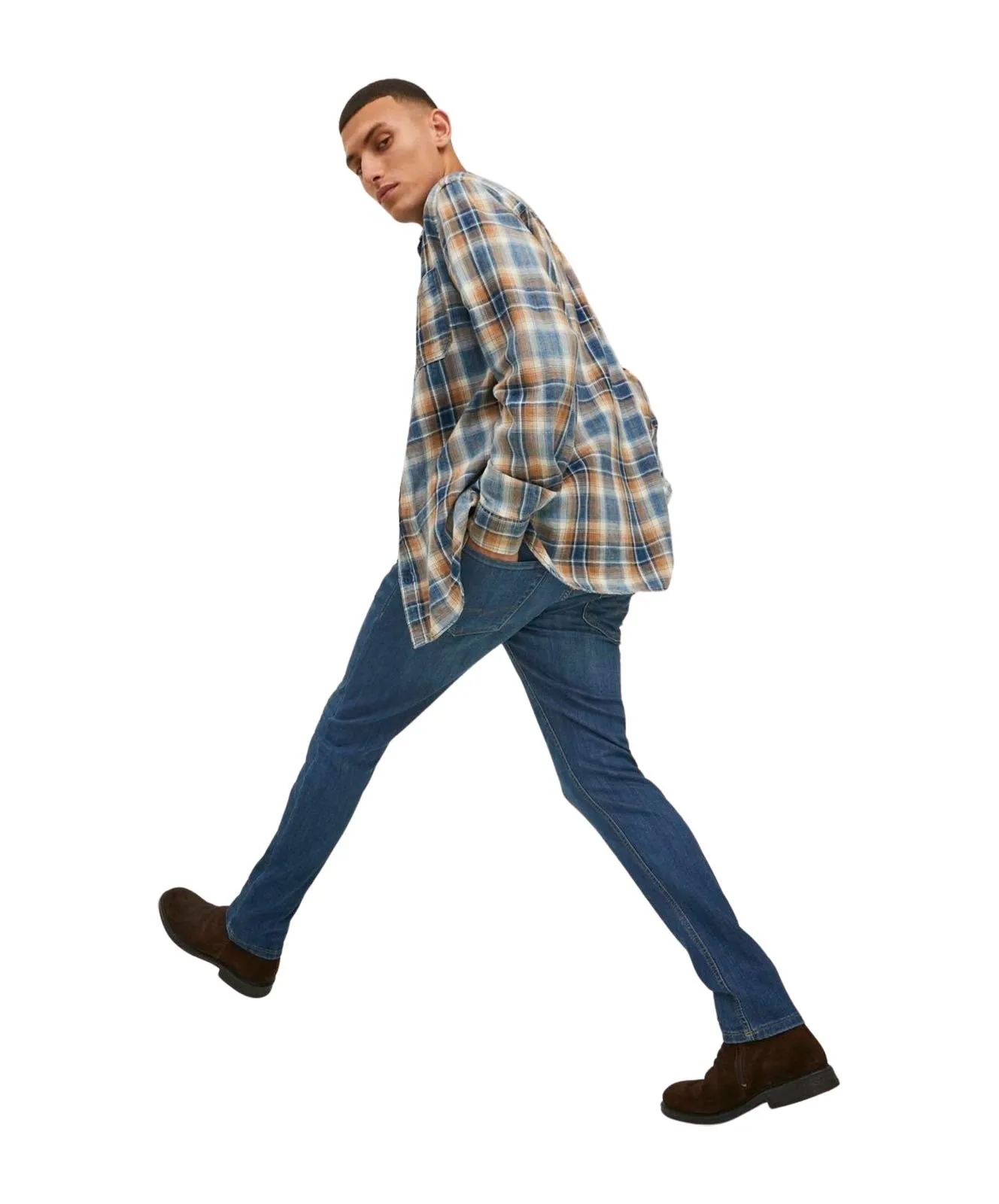 Herren Jeans Glenn Original von Jack & Jones in Blue Denim