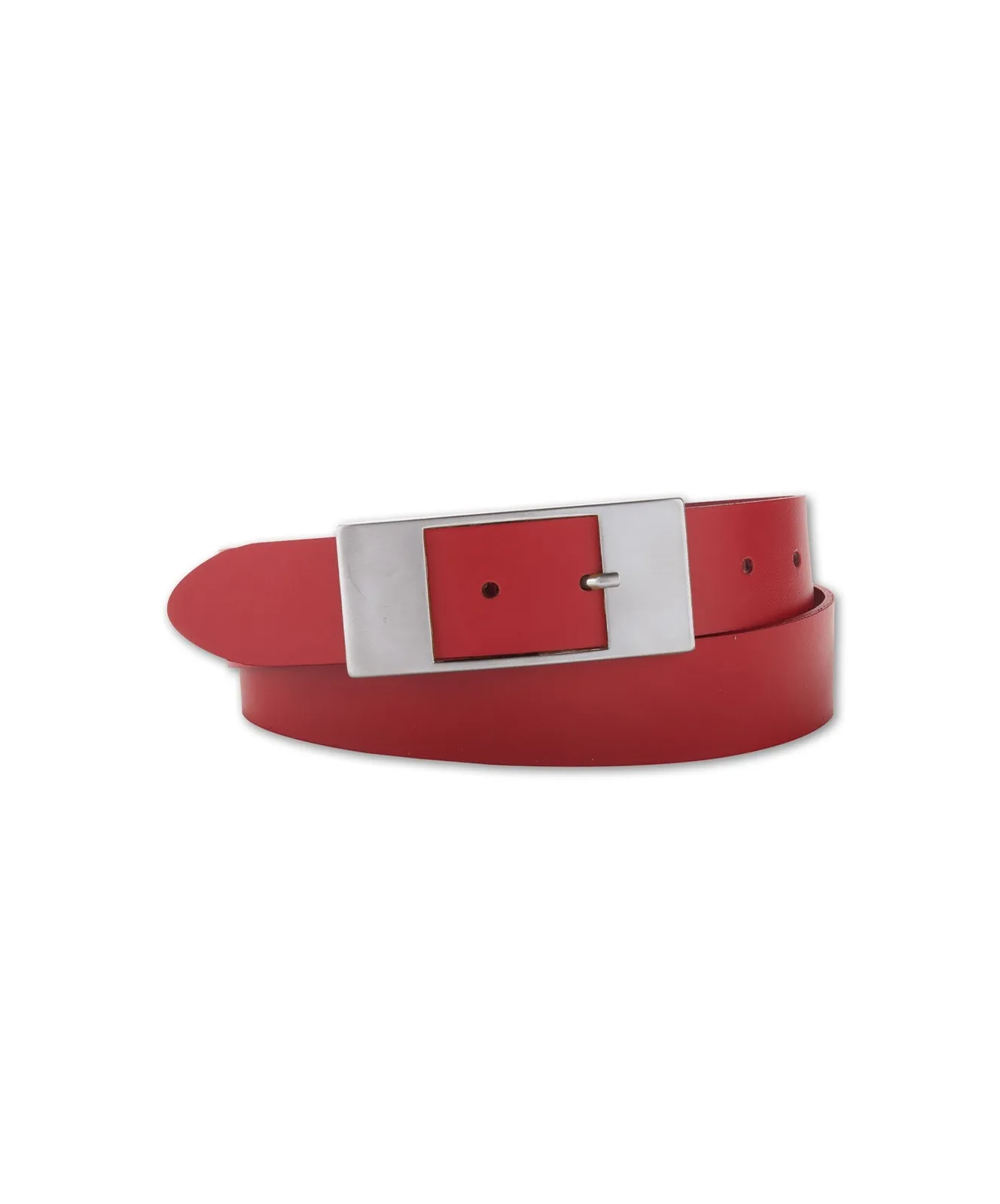 Damen Gürtel 3,5cm Softledergürtel von Bernd Götz in Rot