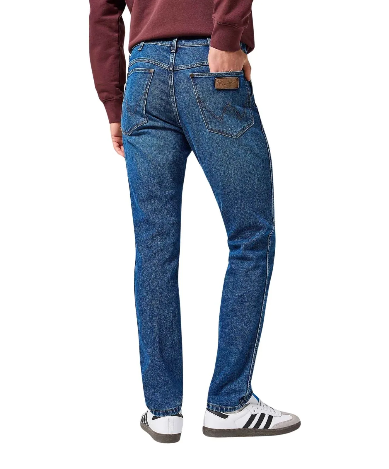 Herren Jeans River von Wrangler in Sundown Blue