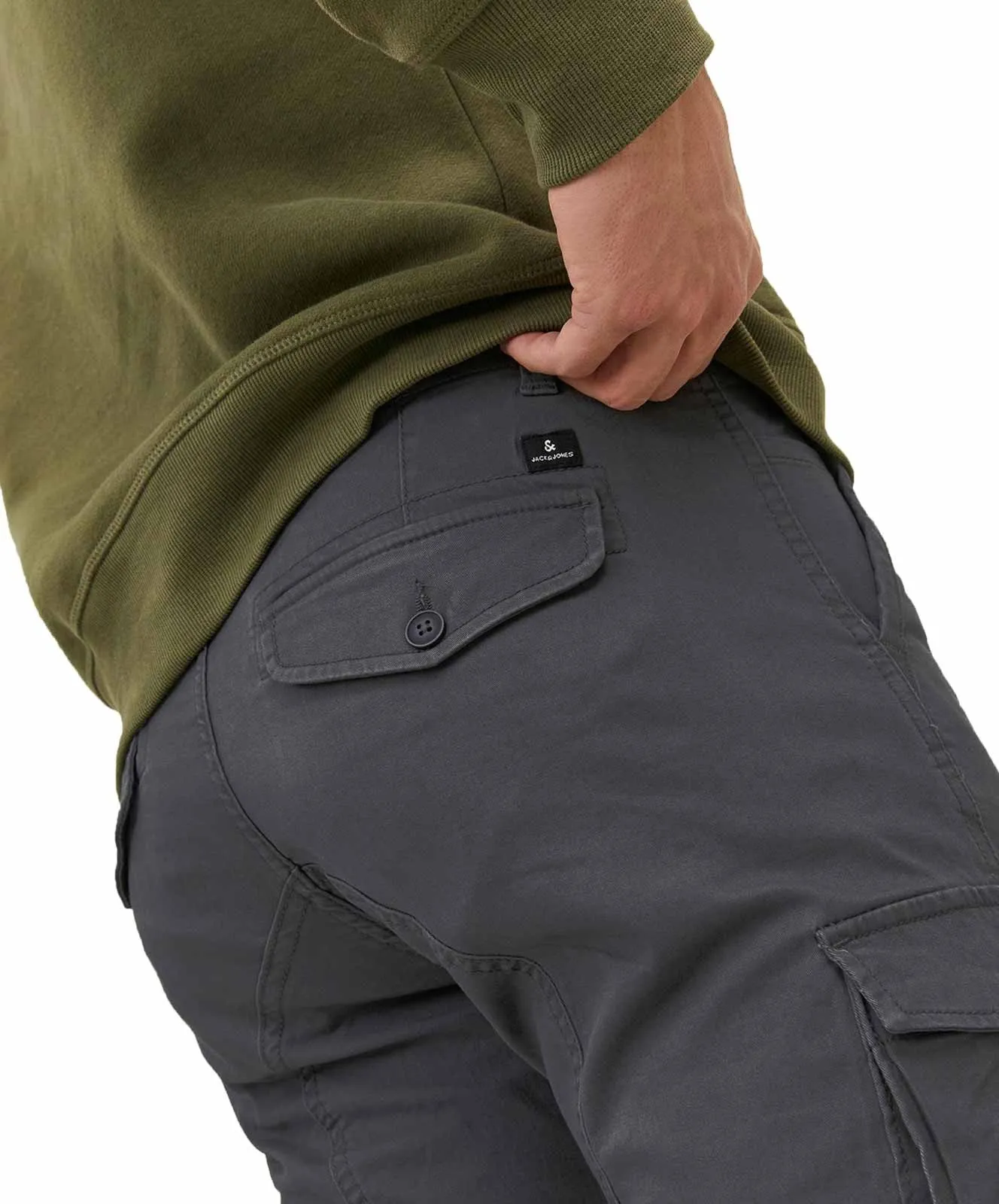 Herren Hose Paul Fake von Jack & Jones in Asphalt